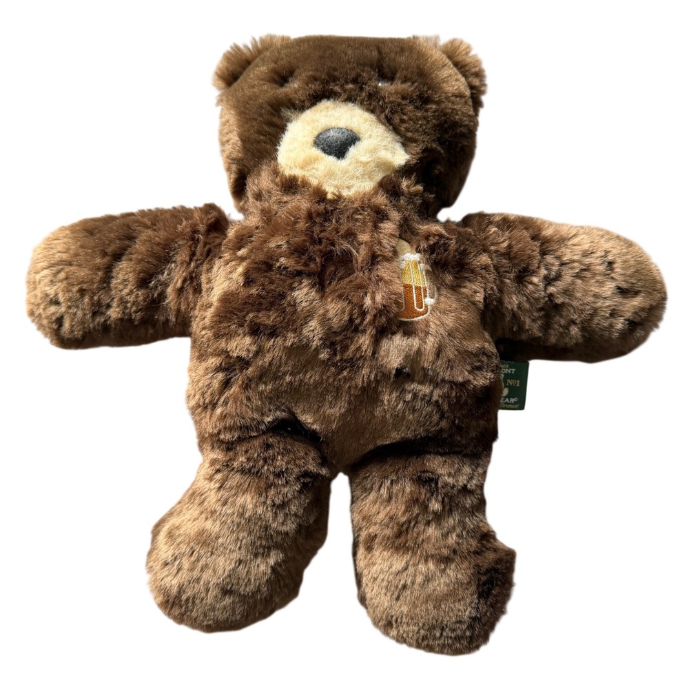 Vermont Teddy Bear Brown Plush Root Beer Mug Embroidery Handmade Flat Scented